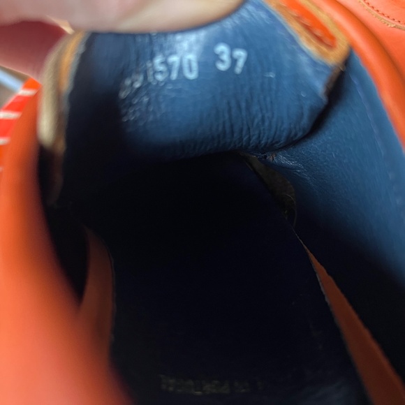 John Fluevogs Orange Size 37 (fit big) Shoes - Picture 3 of 6